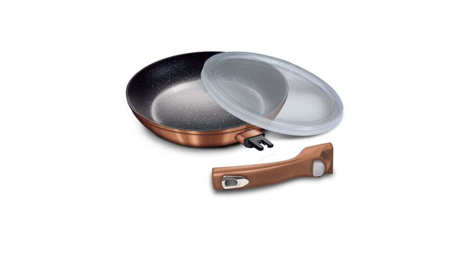 Berlinger Haus Metallic Rosegold Line serpeny� m�rv�ny bevonattal, levehet� ny�llel, 24 cm